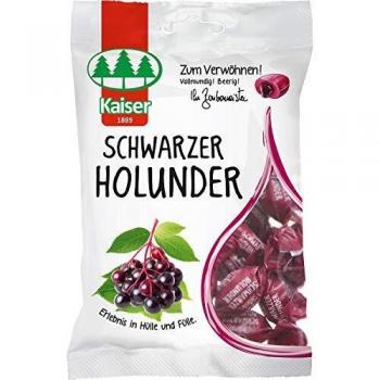 Kaiserlustiger Schwarzer Holunder Bonbons – 8 Beutel