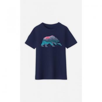 Kinderen T-shirt BEAR COUNTRY 2 jaar donker marine