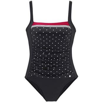 LASCANA Bañador Sculpting Rojo Fuego y Negro