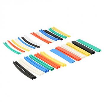 Kit 50 tubi colorati guaina termorestringente per isolamento cavi