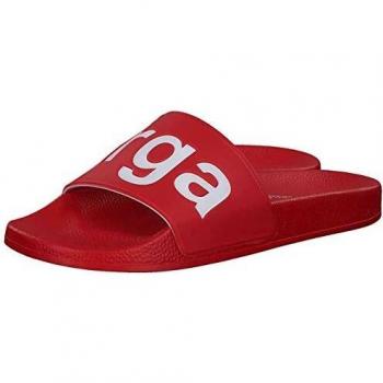 Superga 1908 PUU Sliders – Rot‑Weiß, Größe 41, für Männer und Frauen