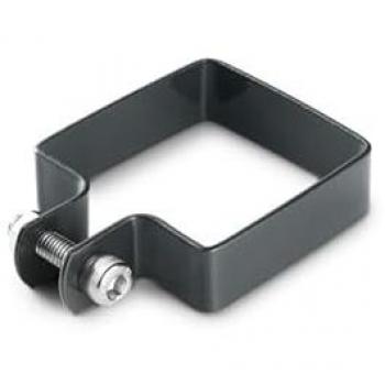 Accessoire de fixation carré 80 mm x 80 mm – portillon grillagé gris anthracite