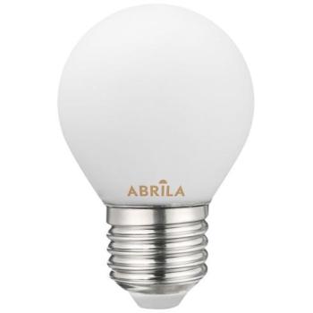 Ampoule Éclairage LED Opale Filament Abrila E27 4W 3000K 360lm Ø4,5x7,2 cm – Fabrilamp