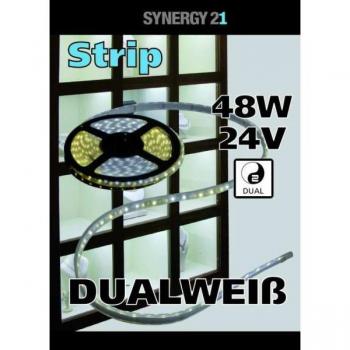 Striscia LED Flex 21 DC24V 48W – 5 m, bianco doppio, interno