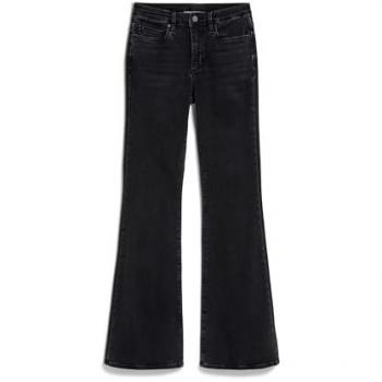 Armedangels Slim-Fit Jeans ANAMAA Damen – X-Stretch, ein Teil, gebleicht in Schwarz