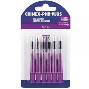CRINEX PHB PLUS Maxi 3‑mm Interaxial Toothbrushes – Pack of 6