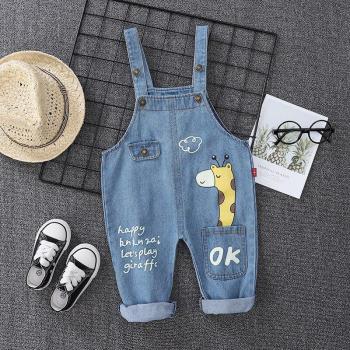 Mono de tirantes para niños con estampado de jirafa