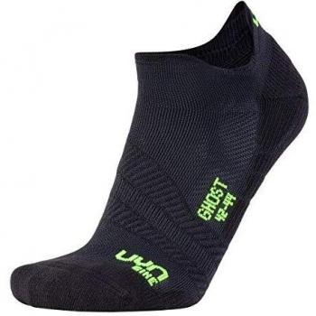 Calcetines UYN para ciclismo, Color Negro/Amarillo Flúor, Talla 45-47