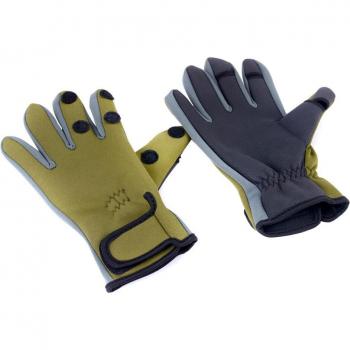 Winter Waterproof Fishing Gloves with Anti-slip and Three Finger Design