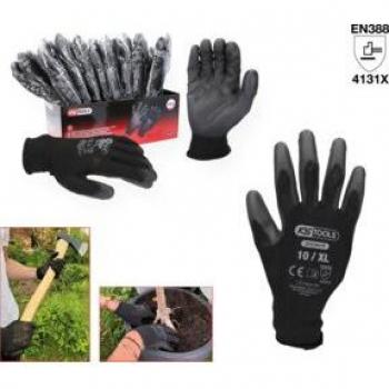 KS Tools Mikro-Feinstrickhandschuhe, schwarz