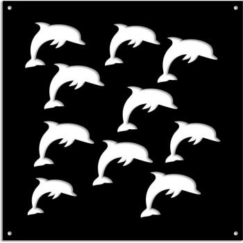 Parasole Dolphin 98×98 cm Nero