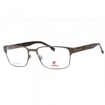 Carrera 8891 Stylish Matte Dark Ruthenium Havana Glasses Unisex 56 MM