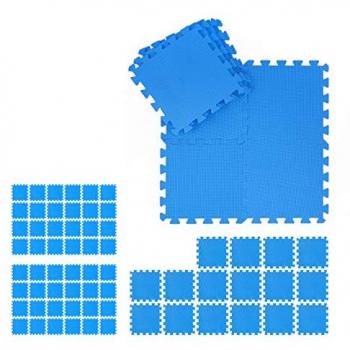 Tappeto Puzzle per Bambini 72 Pezzi Blu