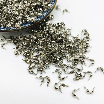 Conectores Calotte 4x7mm para Joyería, 100 Piezas