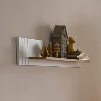 CuddleCo Rafi Wall-Mounted Shelf White & Oak