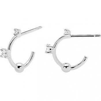 Paola Silver Creole‑Ohrstecker für Damen – Design AR02-084-U