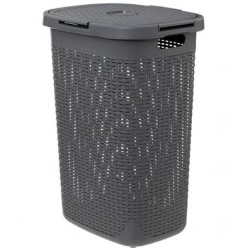 Contenedor Eco‑Gris 60 Litros con Accesorio Rattan
