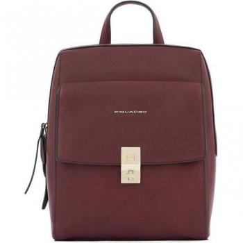Backpack Dafne cuir rouge vin pour femmes – tablette et protection RFID