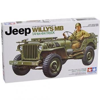 TAMIYA 35219 Jeep Willys MB 1/35 Maquette Militaire avec Conducteur & Décalques pour 5 Versions