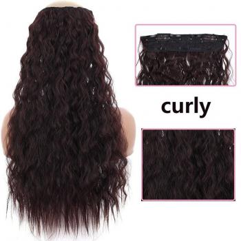 SEEANO pelo sintético ondulado, extensiones para mujer, 4 unidades, 16 y 20 pulgadas