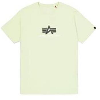 Alpha Industries T-Shirt Basic T Rubber – Herrenmodell, Größe XL, Grün