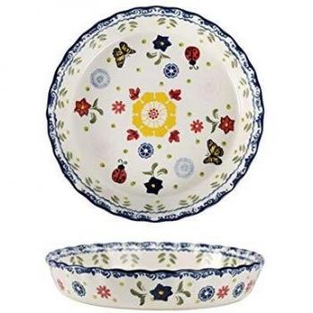 Christmas-Themed Round Baking Dish