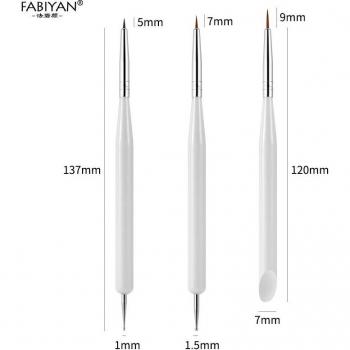 Kit de Peinture pour Ongles à Double Tête