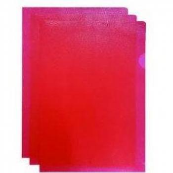 Q-Connect (A4) Polypropylene Cut Flush Folder (Red) 1 x Pack of 100 Folders KF01485