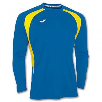 Joma Langarmtrikot O Unisex 100015.709, Mehrfarbig-(Royal-Amarillo), 2XS