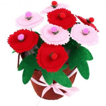 Felt Flower Pot Sewing Activity