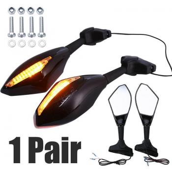 LED Side Mirror Turn Signal Indicators for Honda CBR 250 600 900 1000 RR