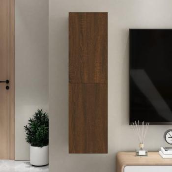 Wall-mounted TV Cabinet Brown Oak 30.5x30x110 cm Vidaxl