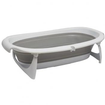 Joybuy Foldable Compact Baby Bath – White & Grey