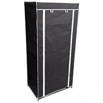 Cabinet à Tenues Perel Noir Élégant