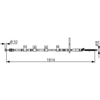 BOSCH Handbremsseil 1 987 482 357