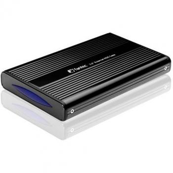 Étui externe pour disque dur 2,5, USB 2.0, Fantec DB-228U2-1, en aluminium noir pour HDD IDE