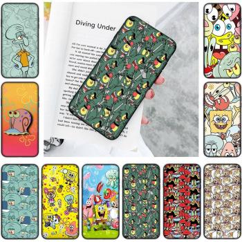 SpongeBob Friend Ultra‑Soft Black Phone Case JS45 – For Poco, Redmi, and More