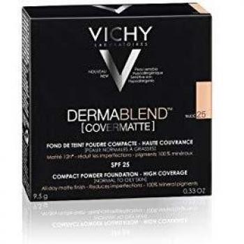 VICHY DERMABLEND COVERMATTE POLVO COMPACTO POLVO 1 ENVASE 9,5 G TONO 25