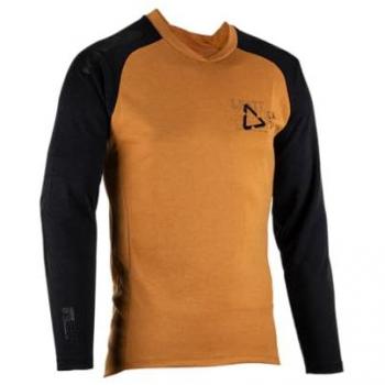 Maglia Leatt 5.0 MTB All Mountain a maniche lunghe Nero Arancione