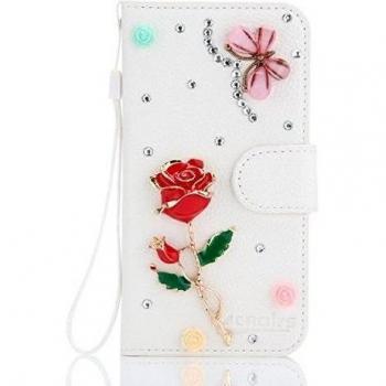 Fundas Premium Brillantes: Cuero PU con Stand Giratorio y Billetera para LeEco Le 2 (Color Rosa)