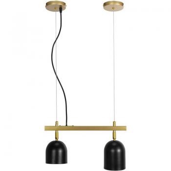 Dual‑Point Gold‑Black Pendant – Toolight APP1033‑2C