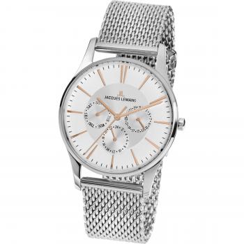 Jacques Lemans London Uhr – Analog Quarz, Edelstahl‑Design, Unisex Modell 1‑1929F