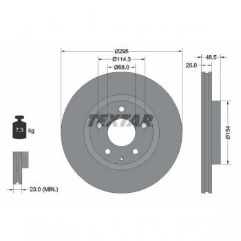 Textar 92326203 Brake Disc