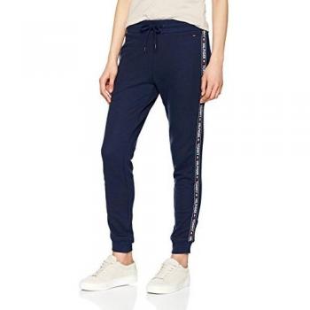 Pantalones Tommy Hilfiger Tape J con Cintura Elástica, Cordón y Logo, Azul