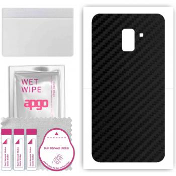 Apgo Carbon Black Back Guard Sticker for Samsung Galaxy A8+ (2018)