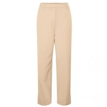 Yas Y.A.S Pantalon Plein Ajusté Camel-Neutral L Femelle