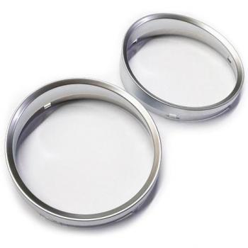 Matt Silver Bezel Trim for BMW E60 E61 Pre-facelift Gauge Rings