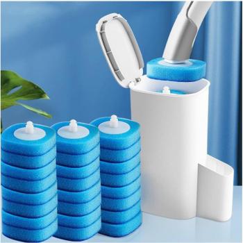 Traesio Inodoro Cleaner: Escobilla y Dispensador Desinfectante en Un Solo Kit