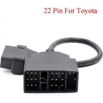 Connecteur OBDII Toyota 17M → 16F, 22 broches
