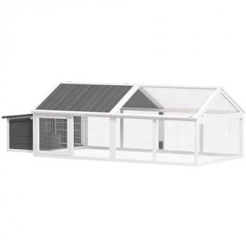 Wooden Coop with Openable Roof for Chickens
